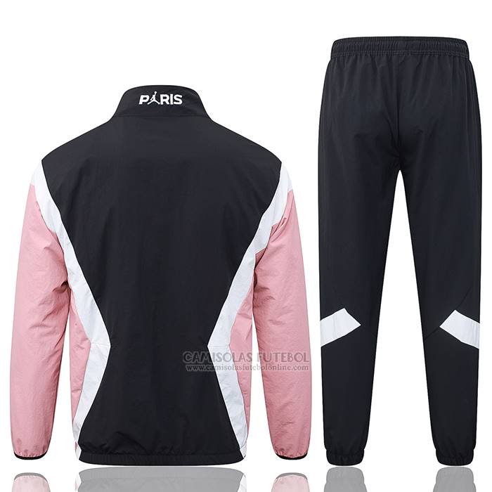 Fato de Treino Com Blusao del Paris Saint-Germain 2025-2026 Preto Rosa